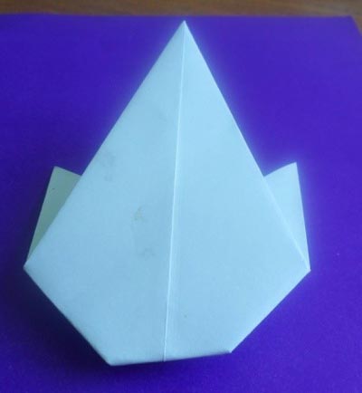 Подснежник в технике оригами